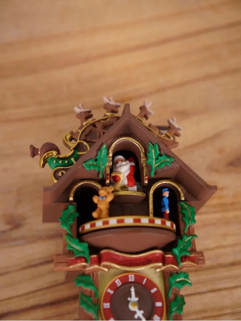 2000 Hallmark Keepsake Ornament TIME FOR JOY Wind Up Clock Music & Movement